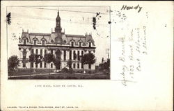 City Hall, East St Louis, IL Postcard Postcard