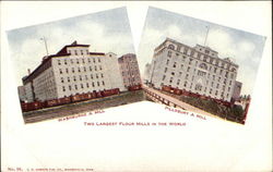 Two Largest Flour Mills in the World Postcard