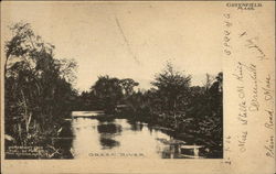 Looking Along Green River Postcard