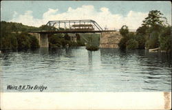 View of The Bridge Weirs Beach, NH Postcard Postcard