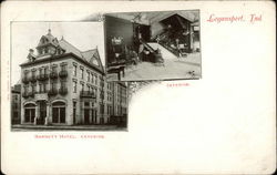 Barnett Hotel, Exterior & Interior Postcard