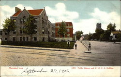 Public Library and Y.M.C.A. Building Postcard