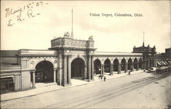 Union Depot Columbus, OH Postcard Postcard