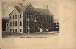 Public Library Building Postcard