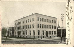 Knitting Works Building Postcard