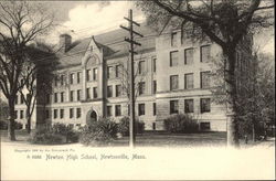 Newton High School Newtonville, MA Postcard Postcard