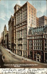 Standard Oil Building & Broadway from Bowling Green Postcard