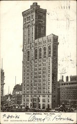 View of Times Building Postcard