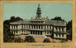 View of City Hall New York, NY Postcard Postcard