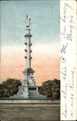 View of Columbus Monument Postcard
