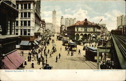 View of Herald Square Postcard