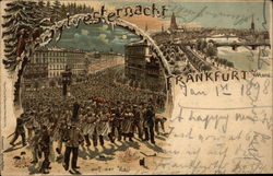 Sylvesternacht Frankfurt, Germany Postcard Postcard