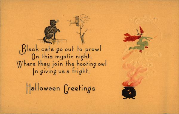 Rare Embossed Halloween Greetings