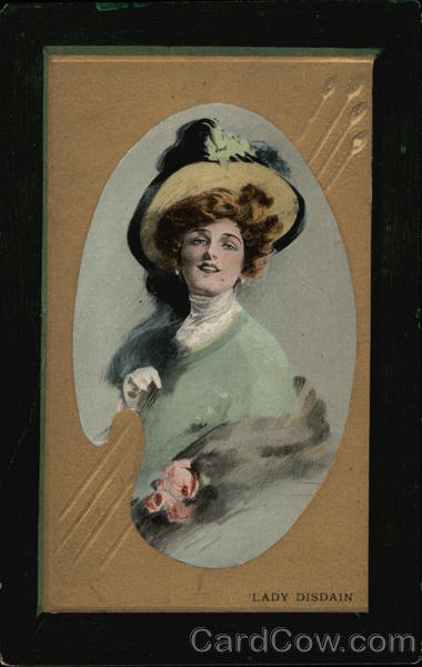 Lady Disdain, With Fancy Hat and Fur Wrap Women