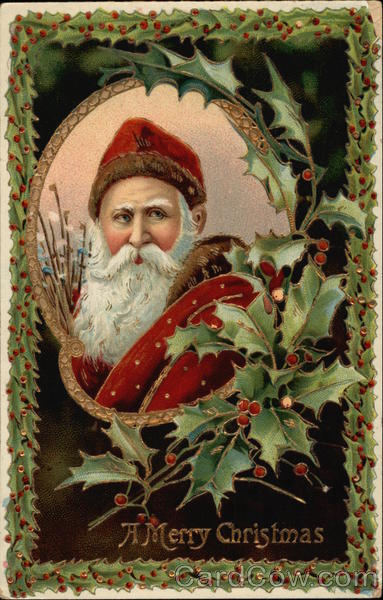 Santa Claus and Holly
