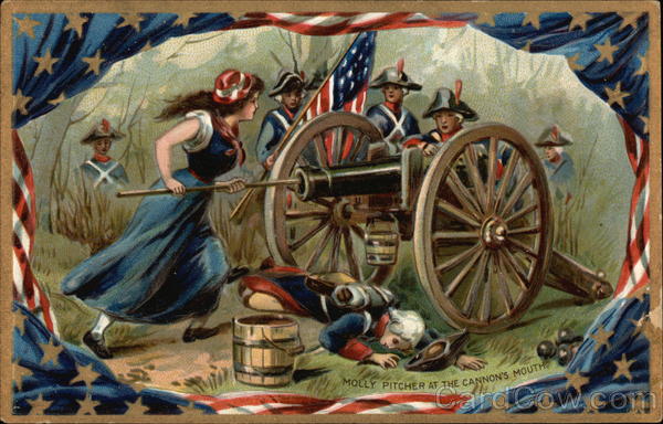 Molly Pitcher at the Cannon's Mouth Patriotic