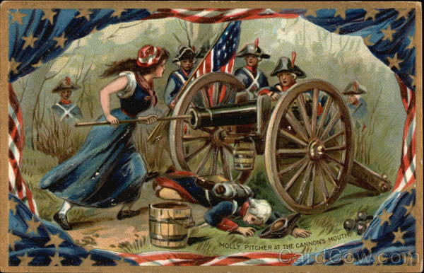 Molly Pitcher at the Cannon's Mouth Patriotic