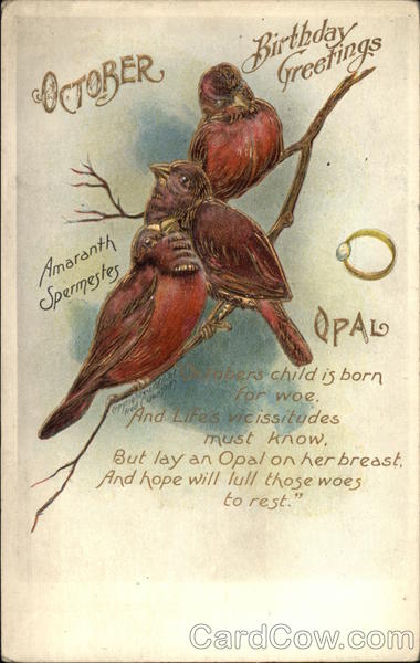 Birthday Greetings: October Months