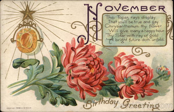 Birthday Greeting: November