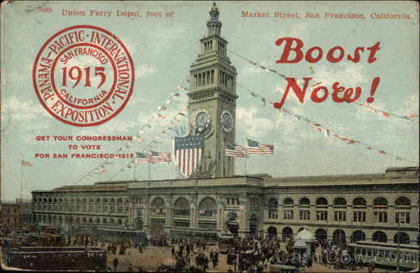 Union Ferry Depot, foot of Market Street, San Francisco, California