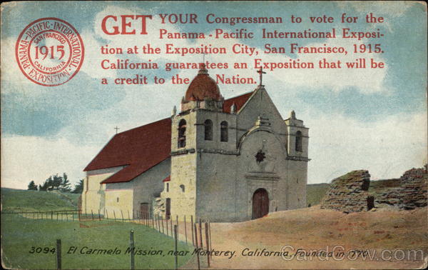 3094 El Carmelo Mission, near Monterey, California, Founded in 1770