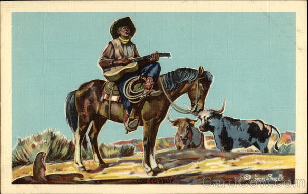 Lone Cowboy Lon Megargee Cowboy Western
