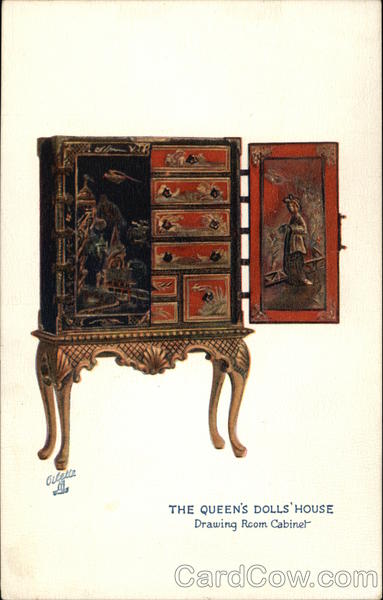 The Queen's Doll House - Drawing Room Cabinet UK