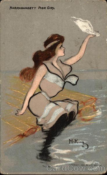 Narragansett Pier Girl Hamilton King Swimsuits & Pinup