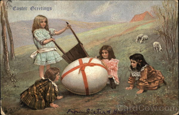 Easter Greetings With Children