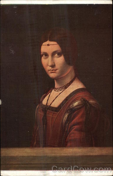 Portrait Presumed to be Lucrezia Crivelli by Leonard de Vinci
