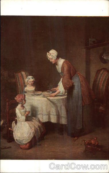 Grace Before Meal, Painting by Jean-Baptise-Francois Chardin