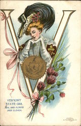 Vermont State Girl State Girls Postcard Postcard