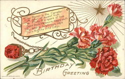 Birthday Greeting: July Postcard