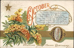 Wishing You A Happy Birthday Postcard