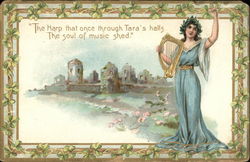 The Harp That Once Through Tara's Halls The Soul of Music Shed Postcard
