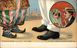 Footwear of Nations, 10 Designs, Turkey Postcard