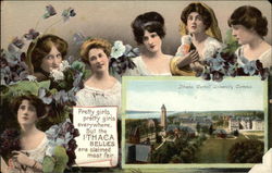 Pretty Girls, Pretty Girls Everywhere, But the Ithaca Belles are Claimed Most Fair Postcard
