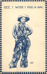 Gee. I Wish I Had a Gal Postcard