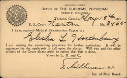 The Supreme Court, Independent Order of Foresters Postcard