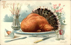 Thanksgiving day Turkeys Postcard Postcard