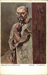 Malowal Jacek Malczewski Sybirak - Le Syberien Postcard