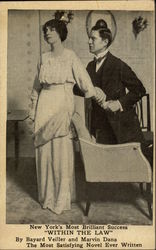 "Within the Law" by Bayard Veiller and Marvin Dana Postcard