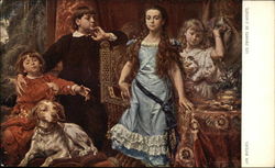 Les Enfants de l'Artiste by Jan Matejko Postcard