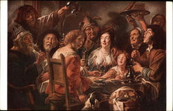 Twelfth Day by Jacob Jordaens Postcard