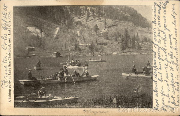A Fishing Party at Lake San Christobal Lake City Colorado