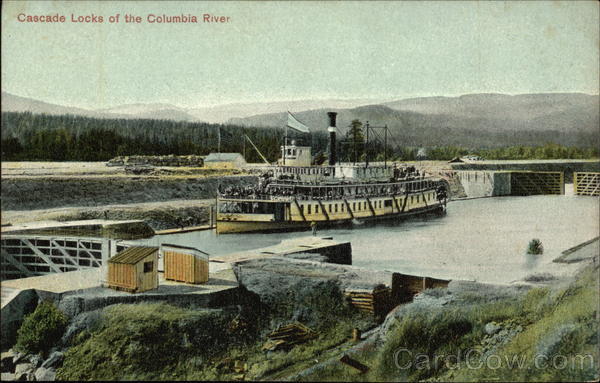Cascade Locks of the Columbia River Boats, Ships