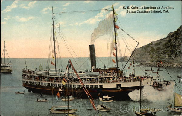 S.S. Cabrillo Landing at Avalon, Santa Catalina Island California