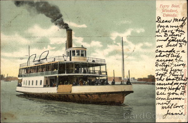 Ferry Boat Windsor Canada Misc. Canada