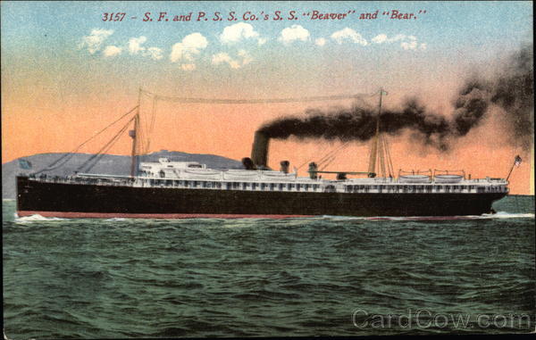 S. F. and P.S.S. Co.'s S. S. Beaver and Bear Cruise Ships