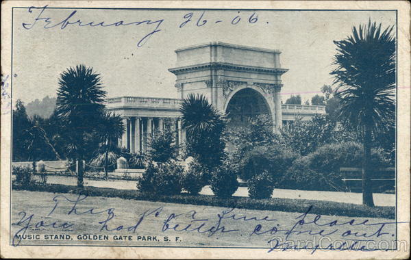 Golden Gate Park - Music Stand San Francisco California